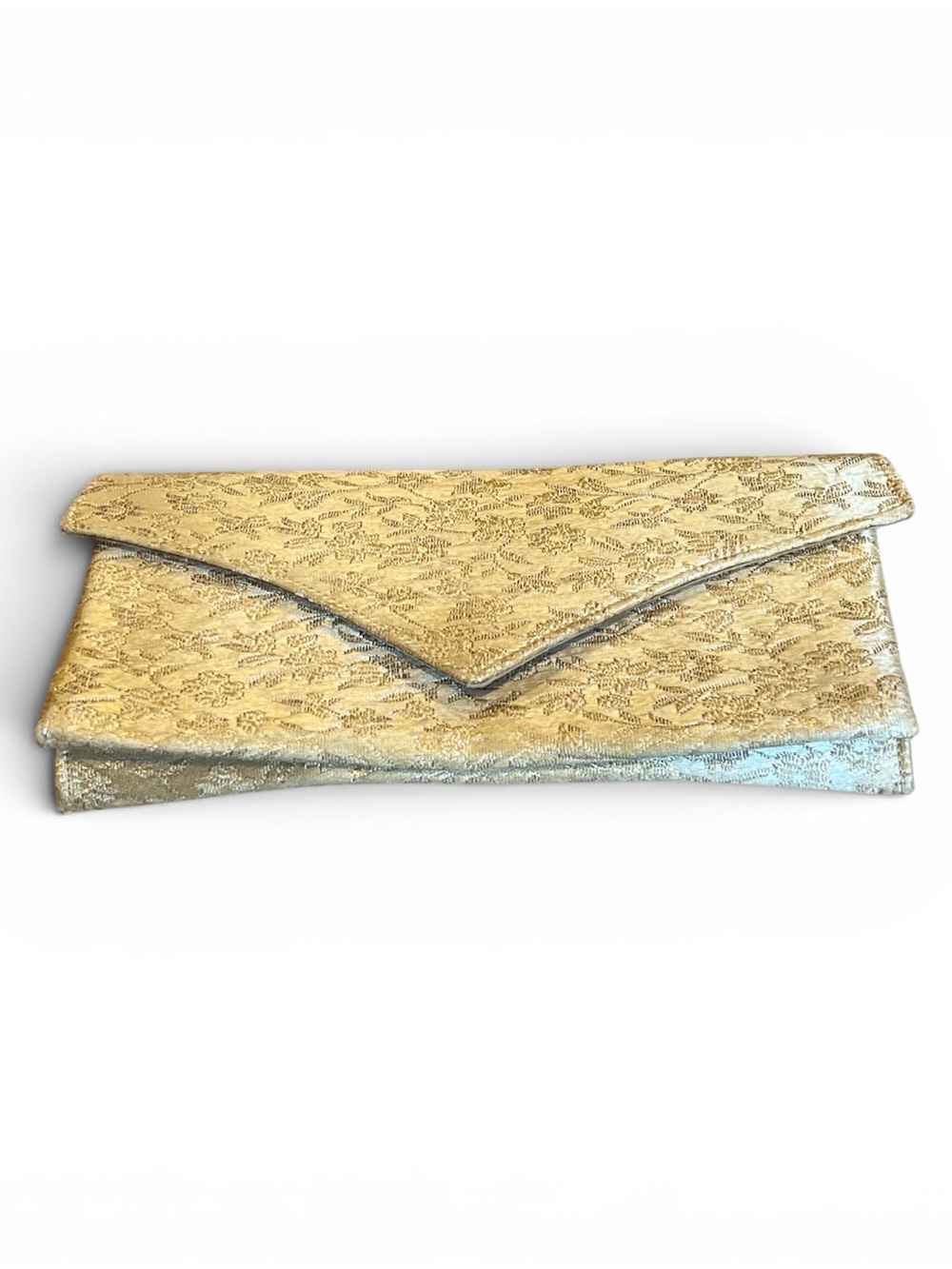 Gold Lace Envelope Clutch Wristlet